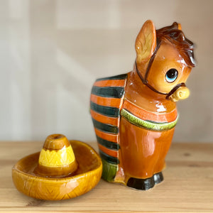 Vintage kitsch donkey cookie jar