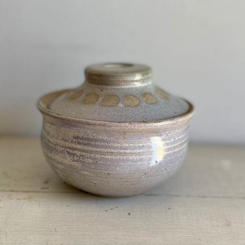 Pottery lidded bowl