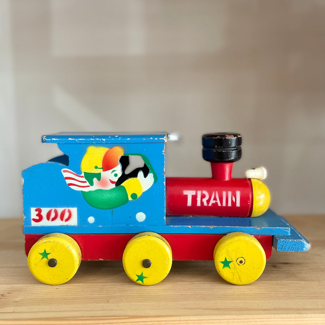 Vintage wooden train