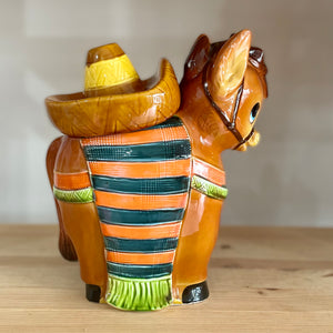 Vintage kitsch donkey cookie jar