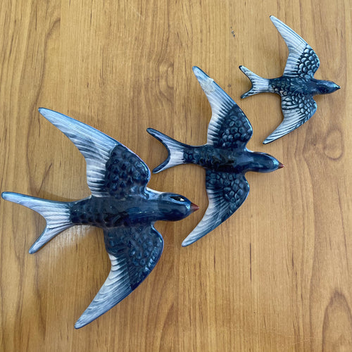 Swallows trio wall hangings