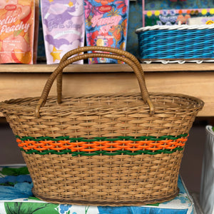 Vintage cane basket