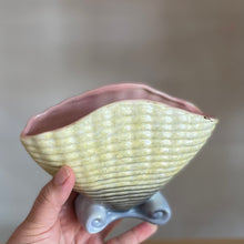 Vintage seashell vase
