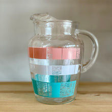 Vintage glass pitcher jug