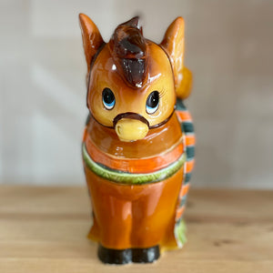 Vintage kitsch donkey cookie jar