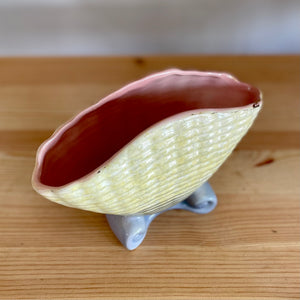 Vintage seashell vase