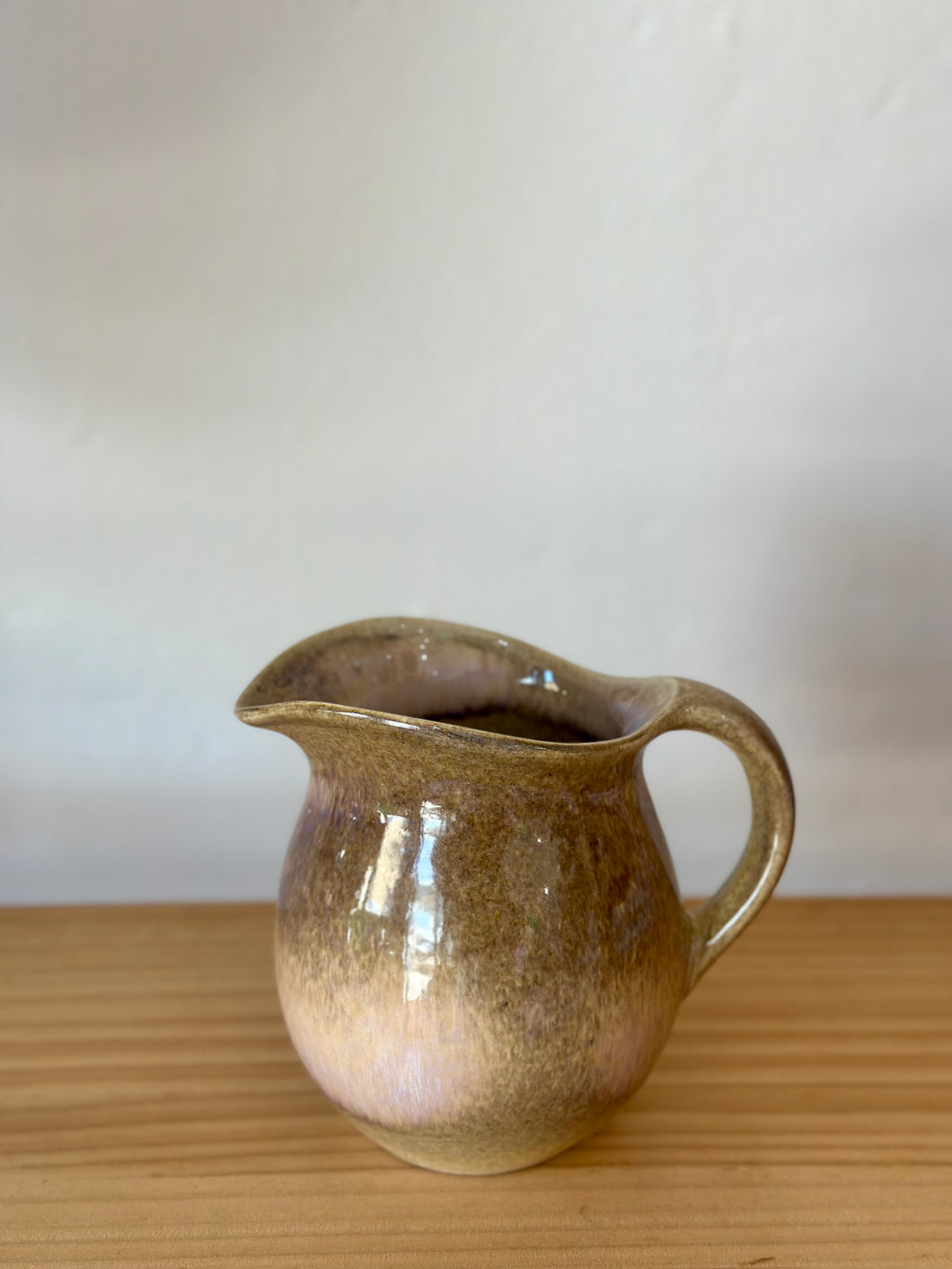 Pottery glazed jug