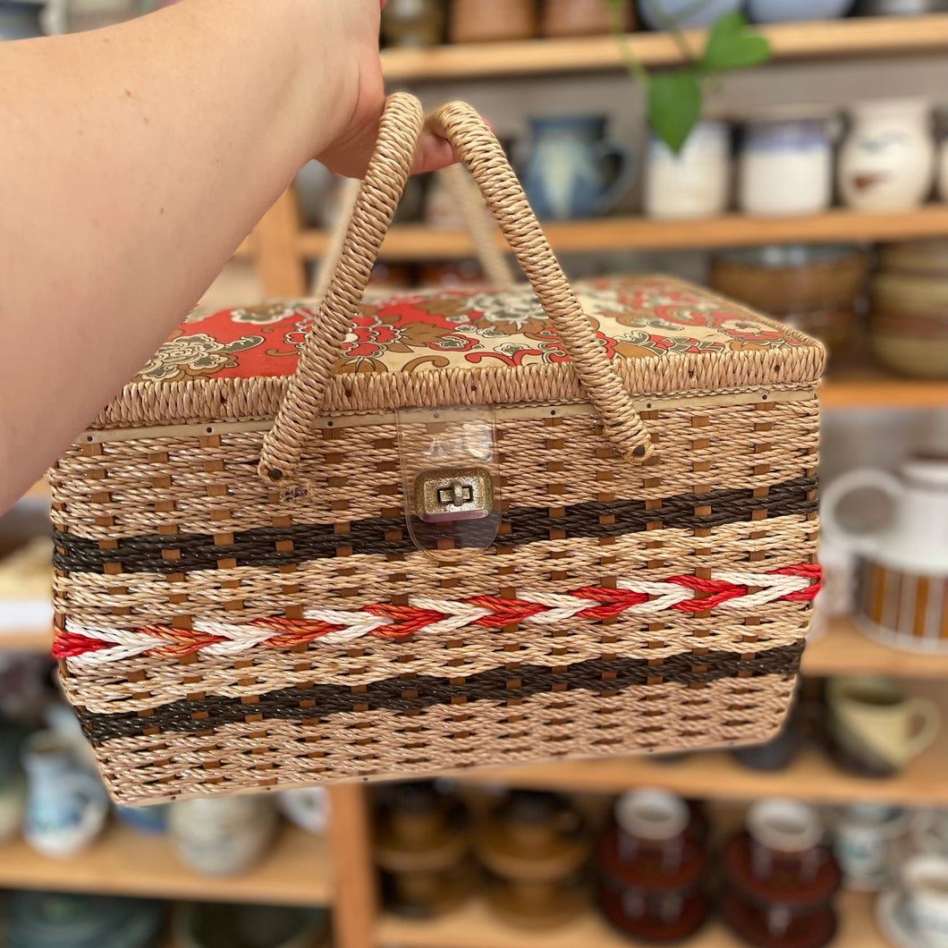 Vintage sewing basket