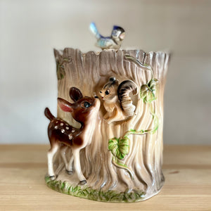 Vintage Bambi and friends cookie jar