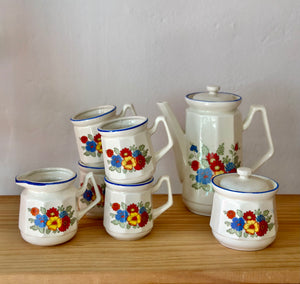 Retro ceramic tea set