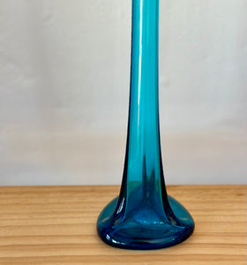 Vintage tall glass vase