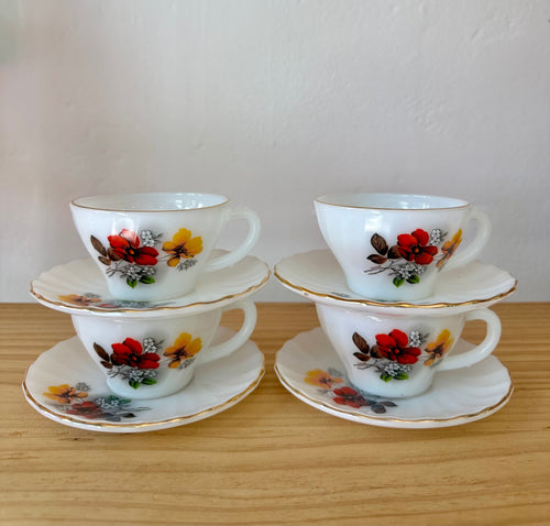 Retro cup and saucer set