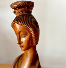 Carved Teak Lady