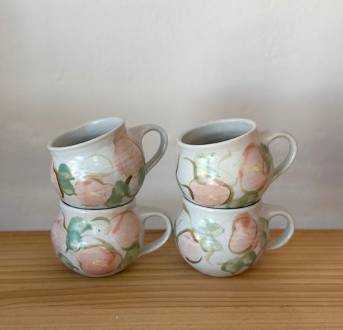 Pottery mugs 4pc set