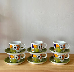 Retro cup + saucer set