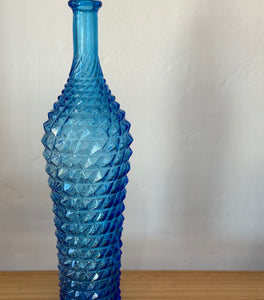 Vintage Empoli art glass genie bottle