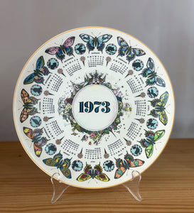 1973 Porcelain calendar plate by Wedgewood