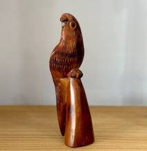 Carved Teak Parrot