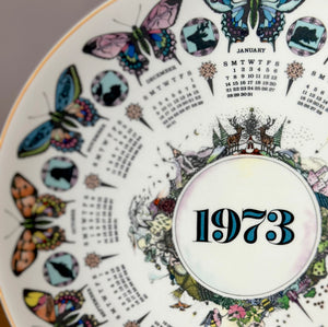 1973 Porcelain calendar plate by Wedgewood