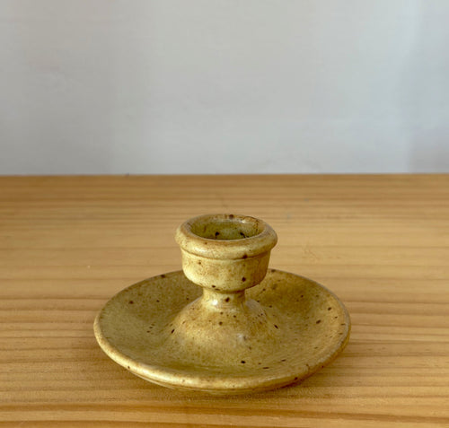 Speckled Pottery Candlestick holder