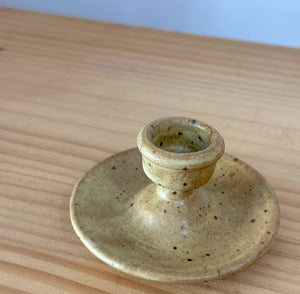 Speckled Pottery Candlestick holder