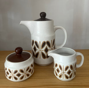 Vintage Stoneware 3/pc Tea Set