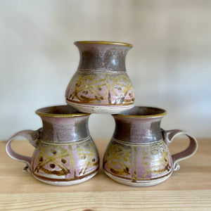 Set of 3 pottery mugs