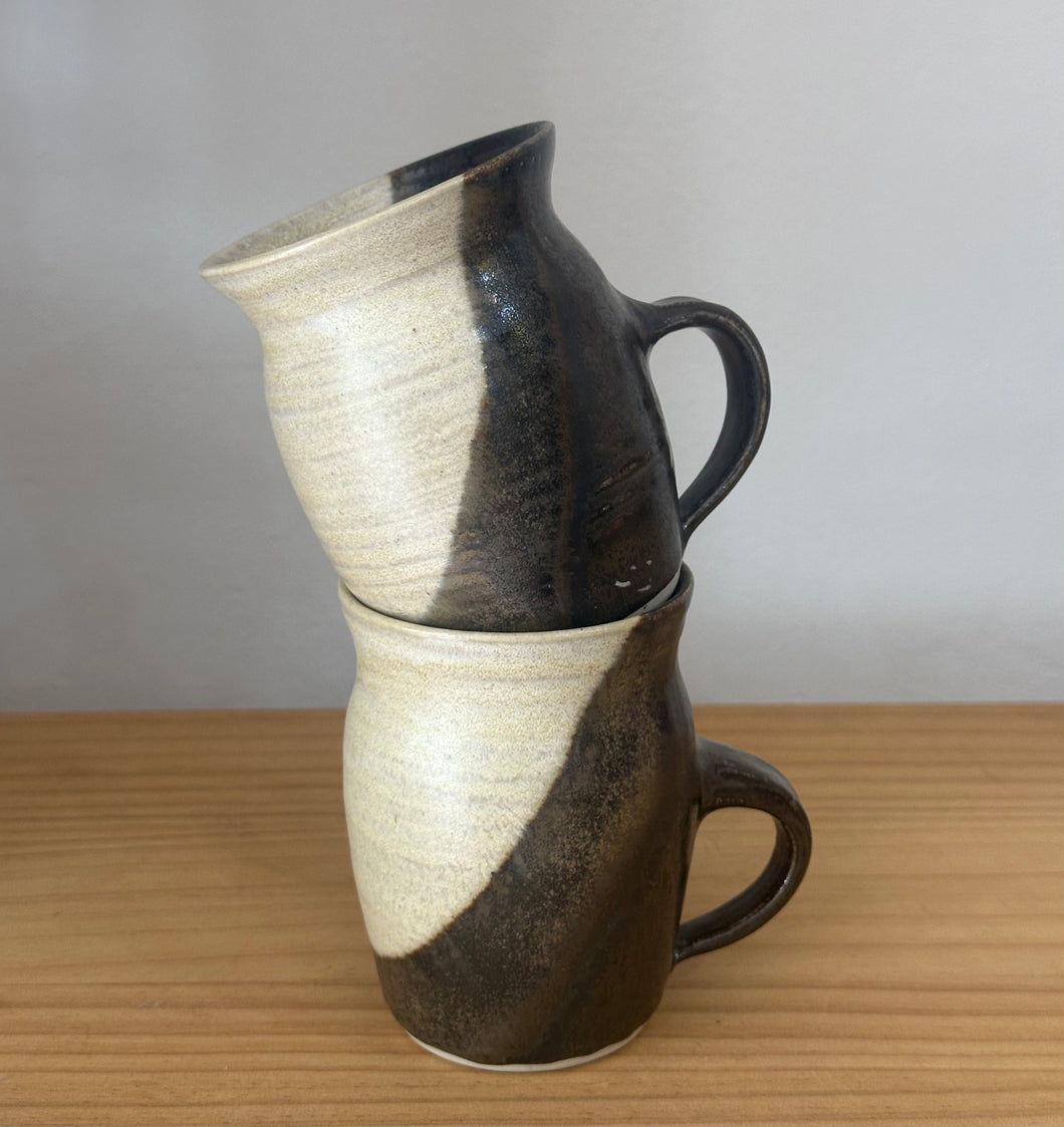 Pair of Pottery Mugs