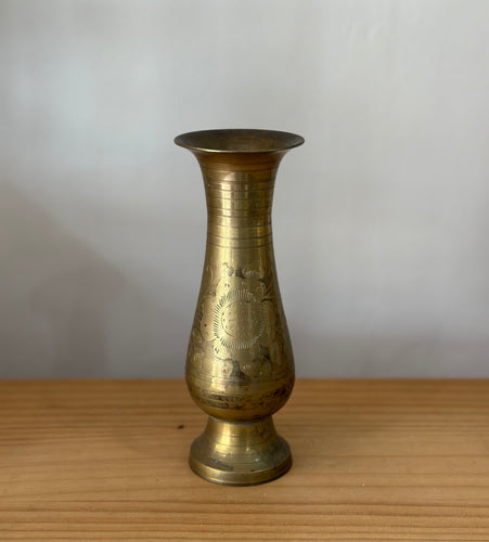 Vintage Brass Vase #3