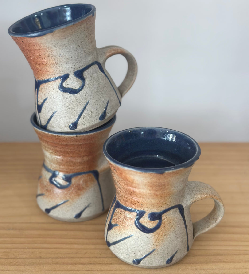 Set of 3 Pottery Mugs