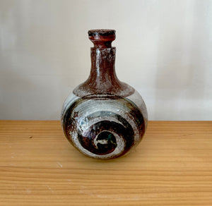 Pottery lidded jar