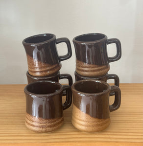 Set of 6 Pottery Mugs