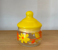 Retro lidded glass jar