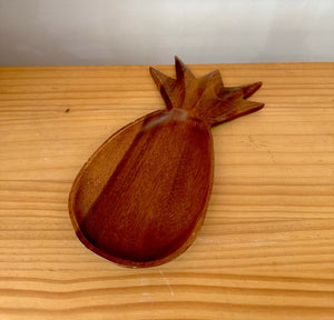 Small wooden pineapple plate #2