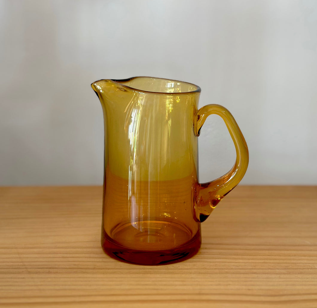 Retro amber glass jug