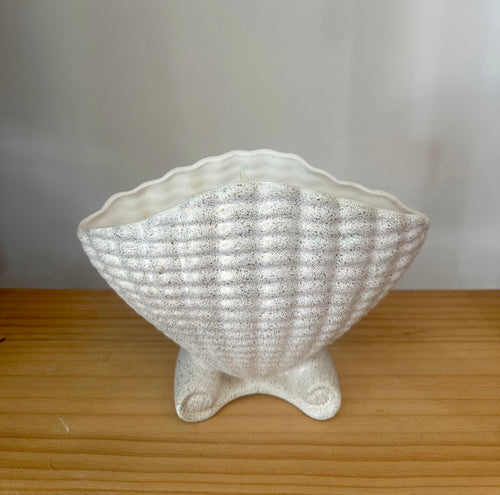 Vintage seashell vase