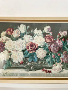 Vintage Roses print by Erna Kruger