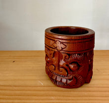 Vintage carved tiki mug