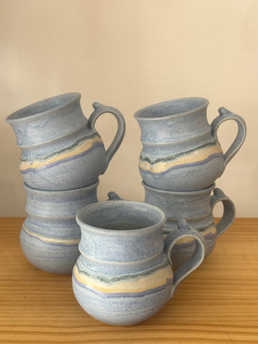 Set of 5 Pottery Mugs