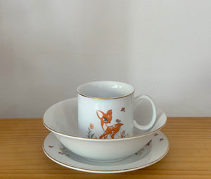 Children’s Bambi cup + bowl set