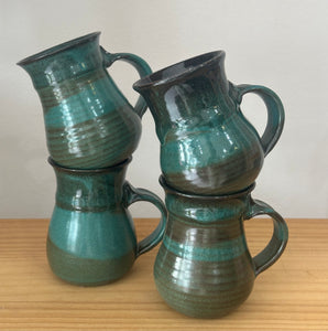 Set of 4 Pottery Mugs
