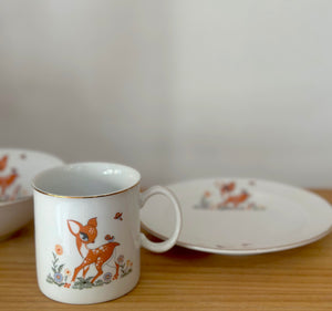 Children’s Bambi cup + bowl set