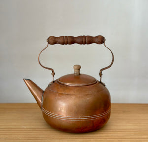 Copper kettle teapot