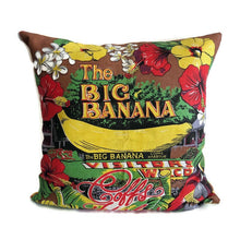 Big Banana vintage tea towel cushion cover