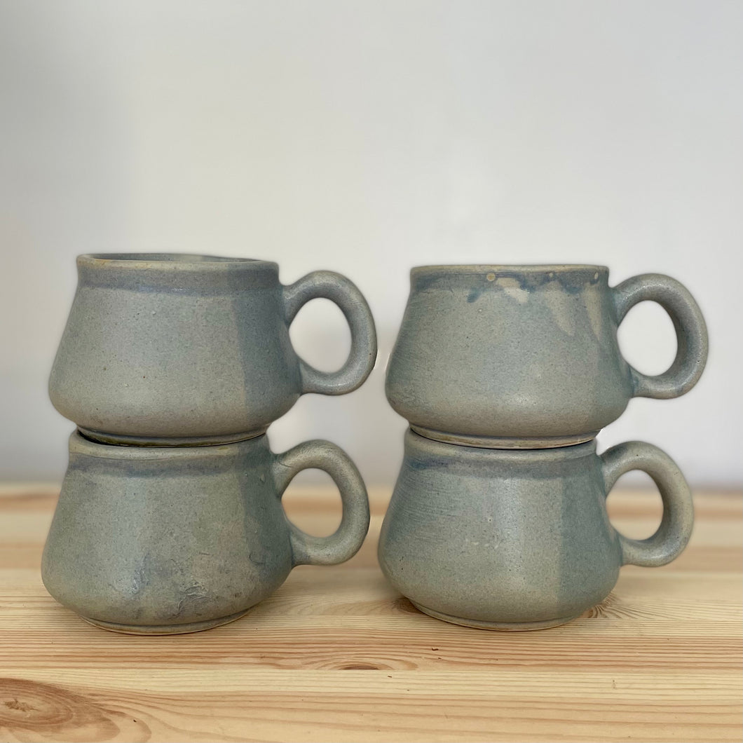 Pottery cups x 4