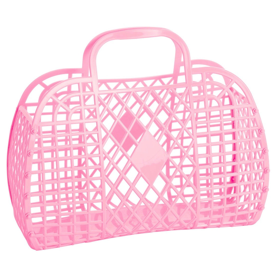 Sun Jellies Retro basket large BUBBLEGUM PINK