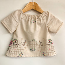 Handmade bespoke vintage embroidered top Small
