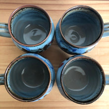 Pottery glazed mugs
