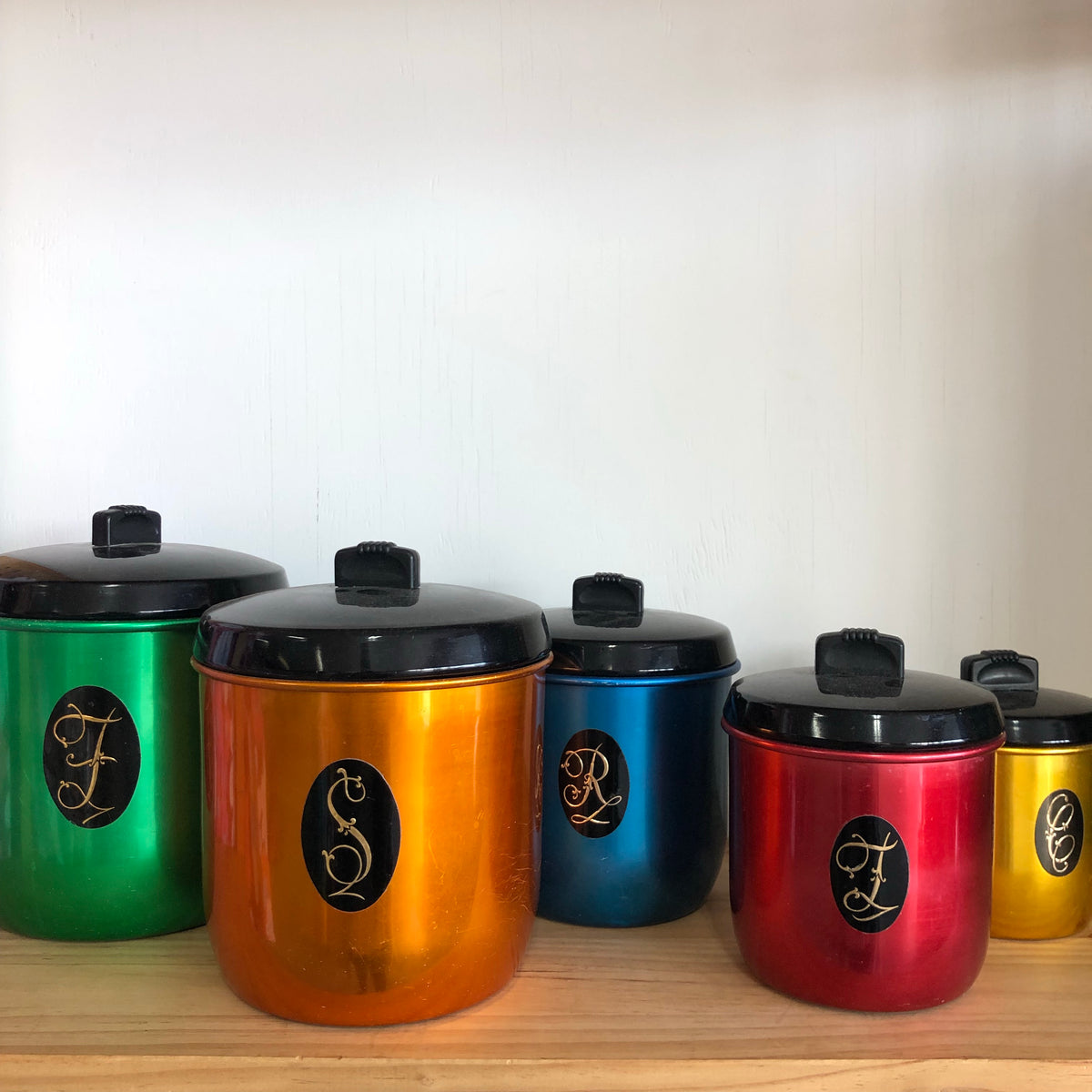 Harlequin anodised Jason canister set Sorry Grandma Shop