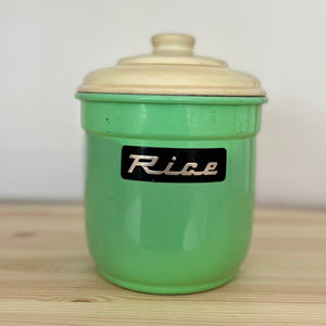 Vintage rice canister